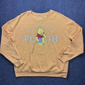 Disney Winnie-the-Pooh Yellow Sweater Sweatshirt Women's 1X